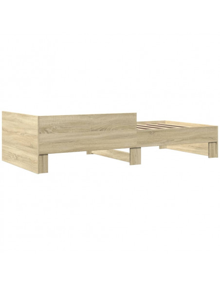 Giroletto senza Materasso Rovere Sonoma 90x200 cm in Truciolato