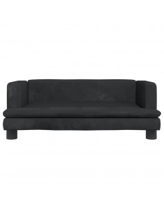 Lettino per Cani Nero 80x45x30 cm in Velluto 2