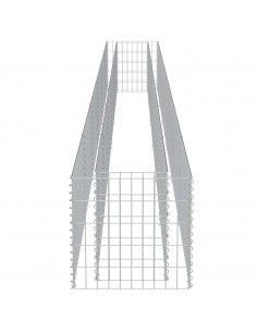 Gabbione Letto Rialzato in Acciaio Zincato 540x50x50 cm