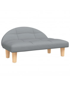 Lettino per Cani Grigio Chiaro 70x52x30 cm in Tessuto