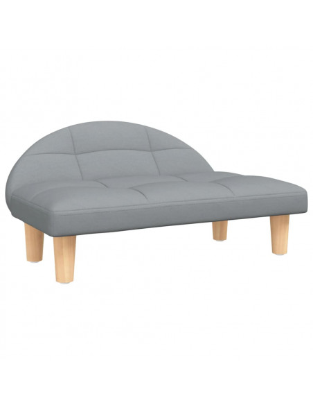 Lettino per Cani Grigio Chiaro 70x52x30 cm in Tessuto