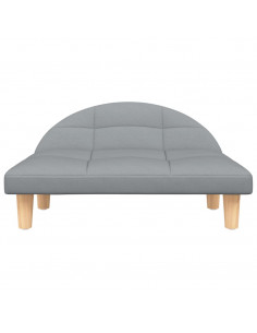 Lettino per Cani Grigio Chiaro 70x52x30 cm in Tessuto 2