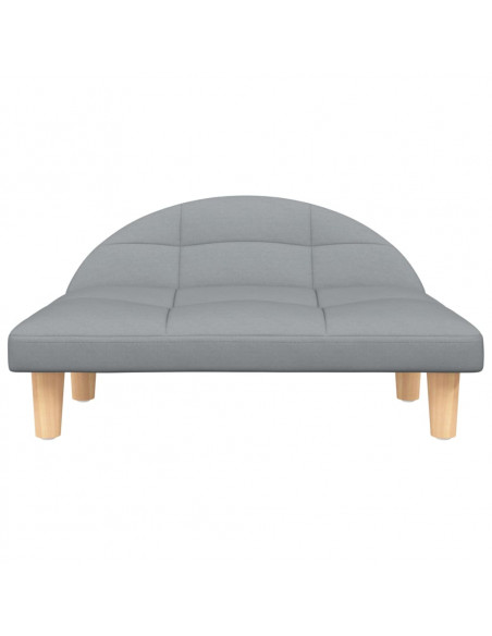 Lettino per Cani Grigio Chiaro 70x52x30 cm in Tessuto