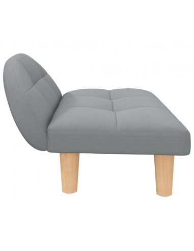 Lettino per Cani Grigio Chiaro 70x52x30 cm in Tessuto