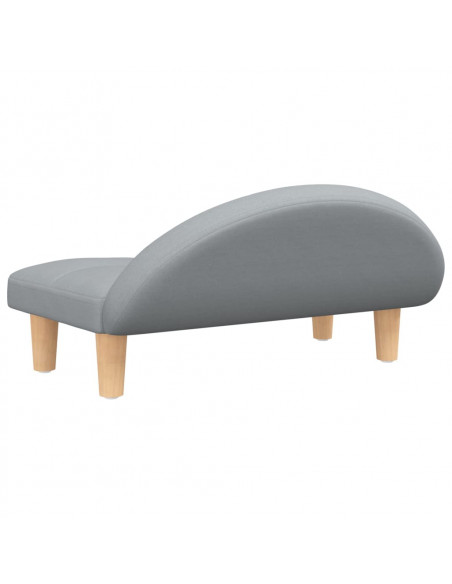 Lettino per Cani Grigio Chiaro 70x52x30 cm in Tessuto