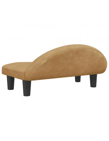 Lettino per Cani Marrone 70x52x30 cm in Velluto