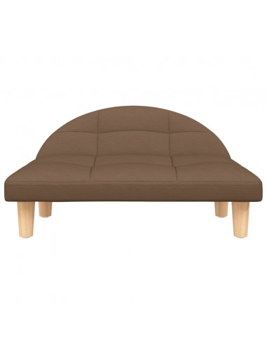 Lettino per Cani Marrone 70x52x30 cm in Tessuto