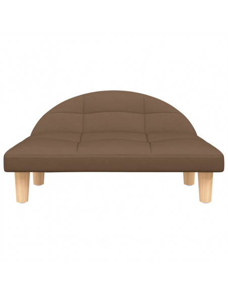 Lettino per Cani Marrone 70x52x30 cm in Tessuto