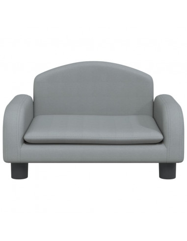 Lettino per Cani Grigio Chiaro 50x40x30 cm in Tessuto