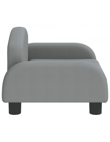 Lettino per Cani Grigio Chiaro 50x40x30 cm in Tessuto