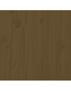 Fioriera Miele 40x40x81 cm in Legno Massello di Pino