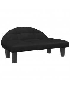 Lettino per Cani Nero 70x52x30 cm in Velluto