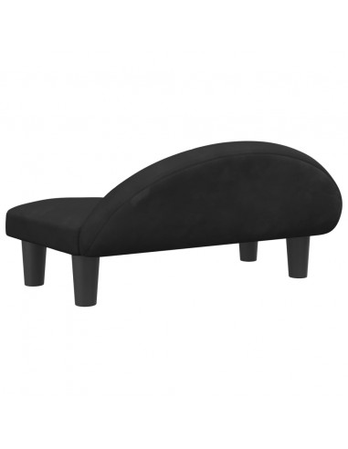 Lettino per Cani Nero 70x52x30 cm in Velluto