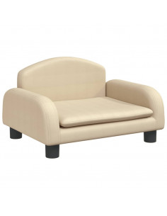 Lettino per Cani Crema 50x40x30 cm in Tessuto