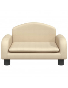 Lettino per Cani Crema 50x40x30 cm in Tessuto 2