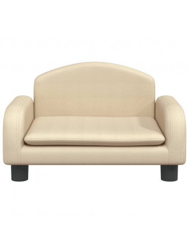 Lettino per Cani Crema 50x40x30 cm in Tessuto