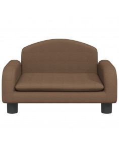 Lettino per Cani Marrone 50x40x30 cm in Tessuto 2