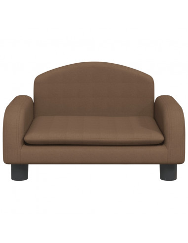 Lettino per Cani Marrone 50x40x30 cm in Tessuto