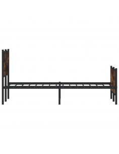 Giroletto senza Materaso in Metallo Rovere Fumo 150x200 cm