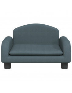 Lettino per Cani Grigio Scuro 50x40x30 cm in Tessuto 2