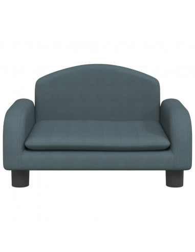 Lettino per Cani Grigio Scuro 50x40x30 cm in Tessuto