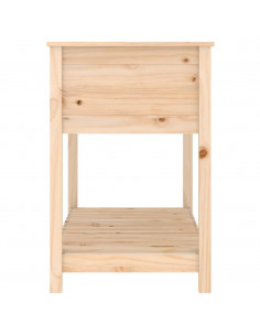 Fioriera con Mensola 111,5x54x81 cm in Legno Massello di Pino