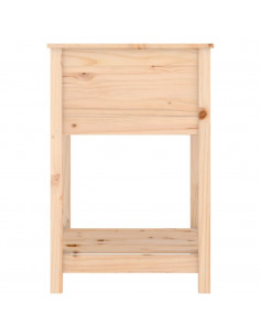 Fioriera con Mensola 54x54x81 cm in Legno Massello di Pino