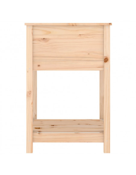 Fioriera con Mensola 54x54x81 cm in Legno Massello di Pino