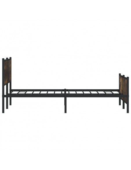 Giroletto senza Materaso in Metallo Rovere Fumo 183x213 cm