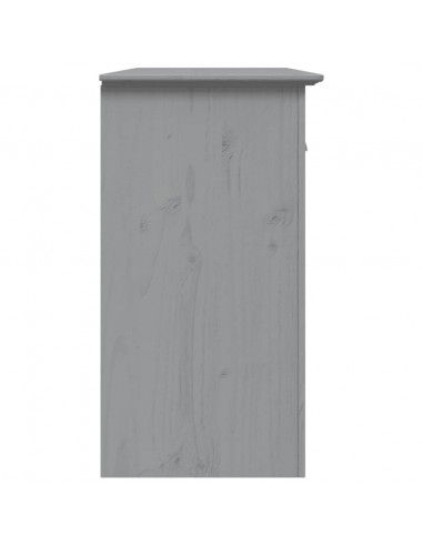 Credenza BODO 115,5x44x80 cm in Legno Massello di Pino Grigio