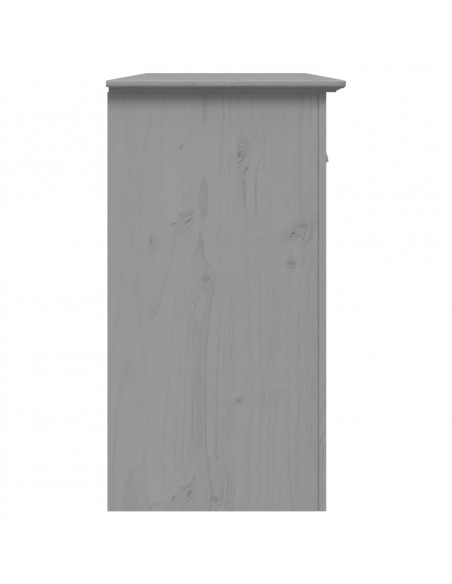 Credenza BODO 115,5x44x80 cm in Legno Massello di Pino Grigio