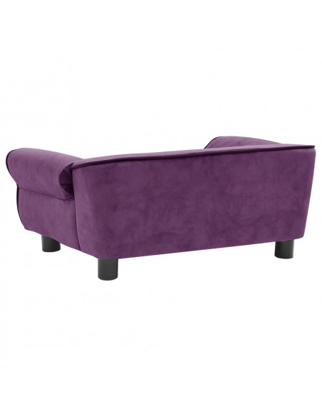 Divano per Cani Borgogna 72x45x30 cm in Peluche