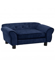Divano per Cani Blu 72x45x30 cm in Peluche 2