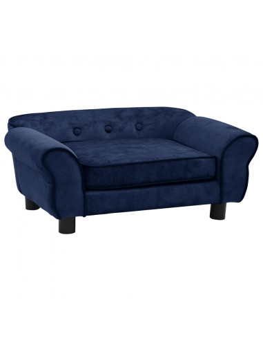 Divano per Cani Blu 72x45x30 cm in Peluche