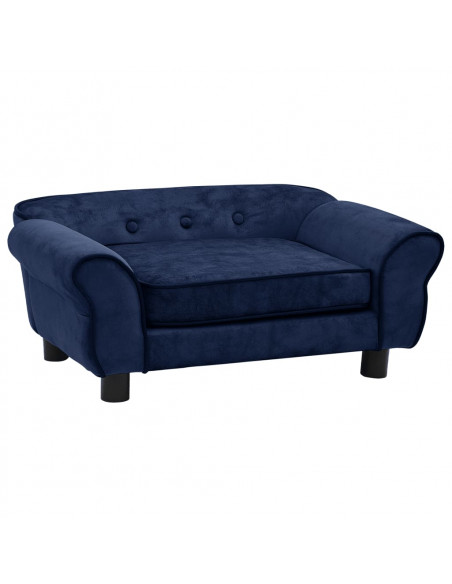 Divano per Cani Blu 72x45x30 cm in Peluche