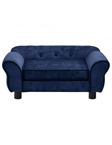 Divano per Cani Blu 72x45x30 cm in Peluche