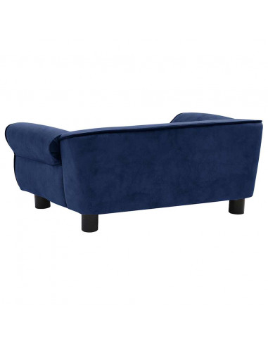 Divano per Cani Blu 72x45x30 cm in Peluche