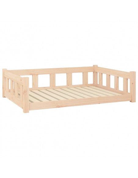 Cuccia per Cani 105,5x75,5x28 cm in Legno Massello di Pino