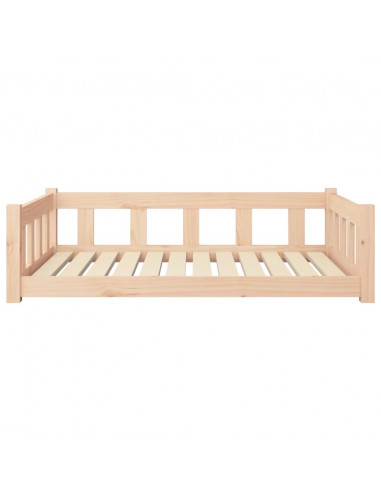 Cuccia per Cani 105,5x75,5x28 cm in Legno Massello di Pino