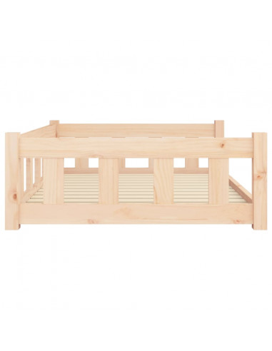 Cuccia per Cani 105,5x75,5x28 cm in Legno Massello di Pino