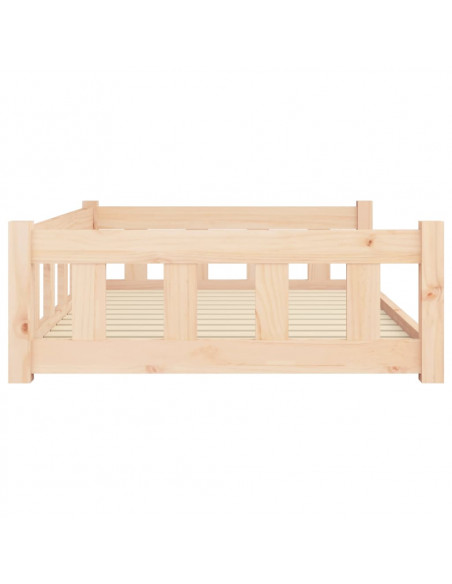 Cuccia per Cani 105,5x75,5x28 cm in Legno Massello di Pino