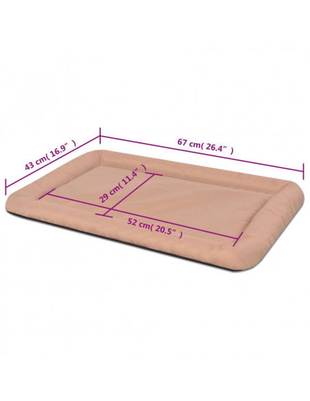 Materasso per Cani Taglia L Beige