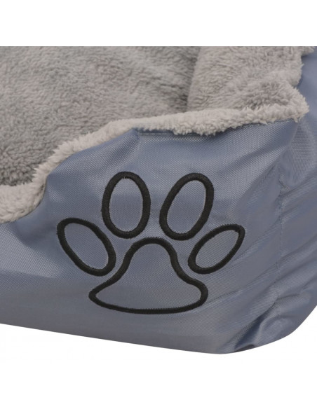 Cuccia per Cani con Cuscino Imbottito Taglia XXL Grigio
