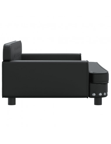 Lettino per Cani Nero 90x53x30 cm in Similpelle