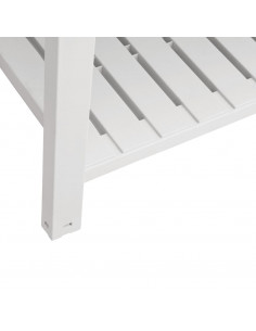 Fioriera Rialzata da Giardino Bianca 110x45x79 cm Polipropilene