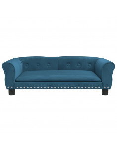 Lettino per Cani Blu 95x55x30 cm in Velluto 2