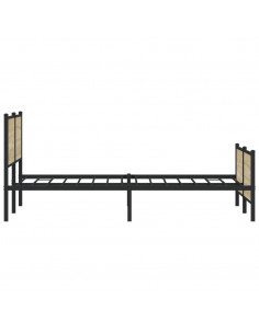 Giroletto senza Materaso in Metallo Rovere Sonoma 183x213 cm