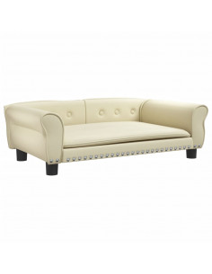 Lettino per Cani Crema 95x55x30 cm in Similpelle