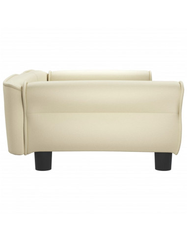 Lettino per Cani Crema 95x55x30 cm in Similpelle