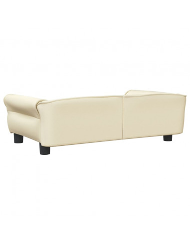 Lettino per Cani Crema 95x55x30 cm in Similpelle